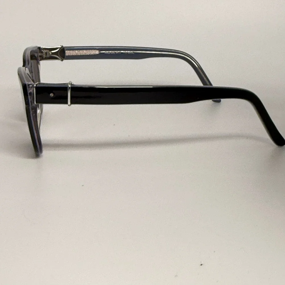 Robert Marc 608-108 Sunglasses Handmade in France Navy Blue Square Rose Lens